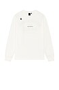 view 4 of 4 Premium Graphic Long Sleeve Tee in Whisper White