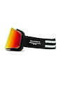 view 3 of 4 MD Icon Goggle in White & Black Fire Lens