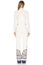 view 3 of 4 x FARM Rio High Waisted Riding Bib Pant in Off White