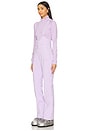 view 2 of 5 High Waisted Riding Bib in Lilac Purple