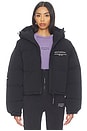 view 2 of 5 Cropped Puffer Jacket in Black Onyx