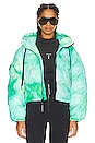 view 1 of 6 Cropped Puffer Jacket in Green Tie D\ye