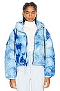view 1 of 6 Cropped Puffer Jacket in Ice Blue & White