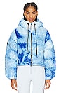 view 2 of 6 Cropped Puffer Jacket in Ice Blue & White