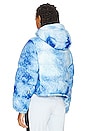 view 4 of 6 Cropped Puffer Jacket in Ice Blue & White