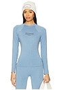 view 1 of 4 Graphene Baselayer Mockneck in Placid Blue