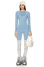 view 4 of 4 Graphene Baselayer Mockneck in Placid Blue