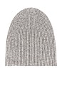 view 3 of 3 Plush Rib Beanie in Grey Heather