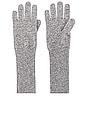 view 1 of 2 Cashmere Long Texting Glove in Grey Heather
