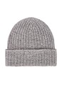 view 1 of 2 Cashmere Luxe Beanie in Grey Heather