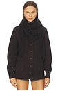 view 1 of 1 Cashmere Triangle Scarf in Dark Umber