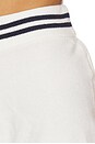 view 6 of 6 Cashmere Varsity Shorts in Soft White & Deep Navy