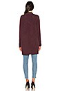 view 3 of 3 Double Hem Cardigan in Plum Marl