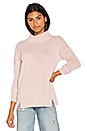 view 1 of 4 Circular Hem Turtleneck in Blush Heather