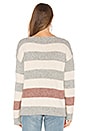 view 3 of 4 Bold Stripe Bateauneck Sweater in Mauve Multi