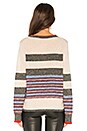 view 3 of 4 Jacquard Striped Crewneck Sweater in Pepper Multi