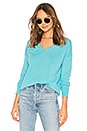 view 1 of 4 PULL ESSENTIAL V NECK in Bright Aqua
