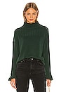 view 1 of 4 Ribbed Blouson Sleeve Sweater in Fir Heather