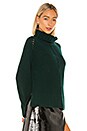 view 2 of 4 Cashmere Oversized Rib Turtleneck in Evergreen