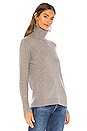 view 2 of 4 Cashmere Essential Turtleneck in Grey Heather