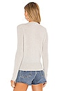 view 3 of 4 Cashmere Ribbed Sleeve Wrap Sweater in Platinum Heather