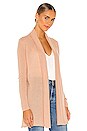 view 2 of 4 Cashmere Trapeze Cardigan in Caramel