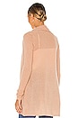 view 3 of 4 Cashmere Trapeze Cardigan in Caramel