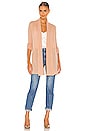 view 4 of 4 Cashmere Trapeze Cardigan in Caramel