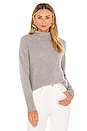 view 1 of 4 Mixed Stitch Standneck Sweater in Jute Heather