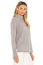 view 2 of 4 Mixed Stitch Standneck Sweater in Jute Heather