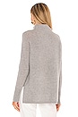 view 3 of 4 Mixed Stitch Standneck Sweater in Jute Heather