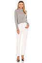 view 4 of 4 Mixed Stitch Standneck Sweater in Jute Heather