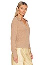 view 2 of 4 TOP POLO CASHMERE LONG SLEEVE in Camel Heather