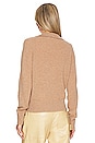 view 3 of 4 TOP POLO CASHMERE LONG SLEEVE in Camel Heather
