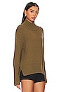 view 2 of 4 High Rib Turtleneck in Deep Olive
