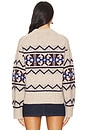 view 3 of 4 Plush Alpaca Blend Fair Isle Crewneck in Oat Combo