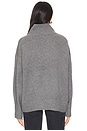 view 3 of 4 Cashmere Blend Standneck Sweater in Dark Steel