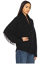 view 3 of 5 Luxe Fringe Coatigan in Black