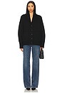 view 5 of 5 Luxe Fringe Coatigan in Black