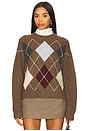 view 1 of 4 Cashmere Argyle Crew Sweater in Multi Combo