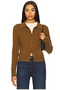 view 1 of 4 Cashmere Collared Cardigan in Golden Brown