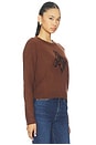 view 2 of 4 Cashmere Blend Horse Embroidered Crew Sweater in Coco & Black