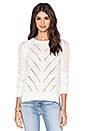 view 1 of 4 Lace Chevron Sweater in White