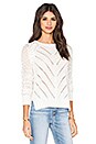 view 2 of 4 Lace Chevron Sweater in White
