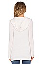 view 3 of 3 Fringe Hooded Cardigan in Pearl White