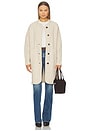 view 1 of 4 Merino Luxe Cable Coat in Honey Cream