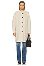 view 2 of 4 Merino Luxe Cable Coat in Honey Cream