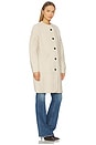 view 3 of 4 Merino Luxe Cable Coat in Honey Cream