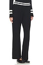 view 2 of 6 Cashmere Striped Wide Leg Pant in Black & Cream