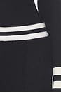 view 6 of 6 Cashmere Striped Wide Leg Pant in Black & Cream